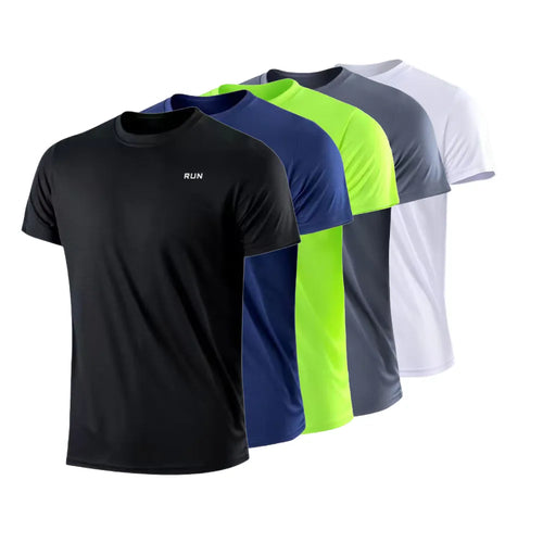 Men's Quick Dry Gym T-Shirt – Lightweight Moisture Wicking Running, Workout & Training Sports Top