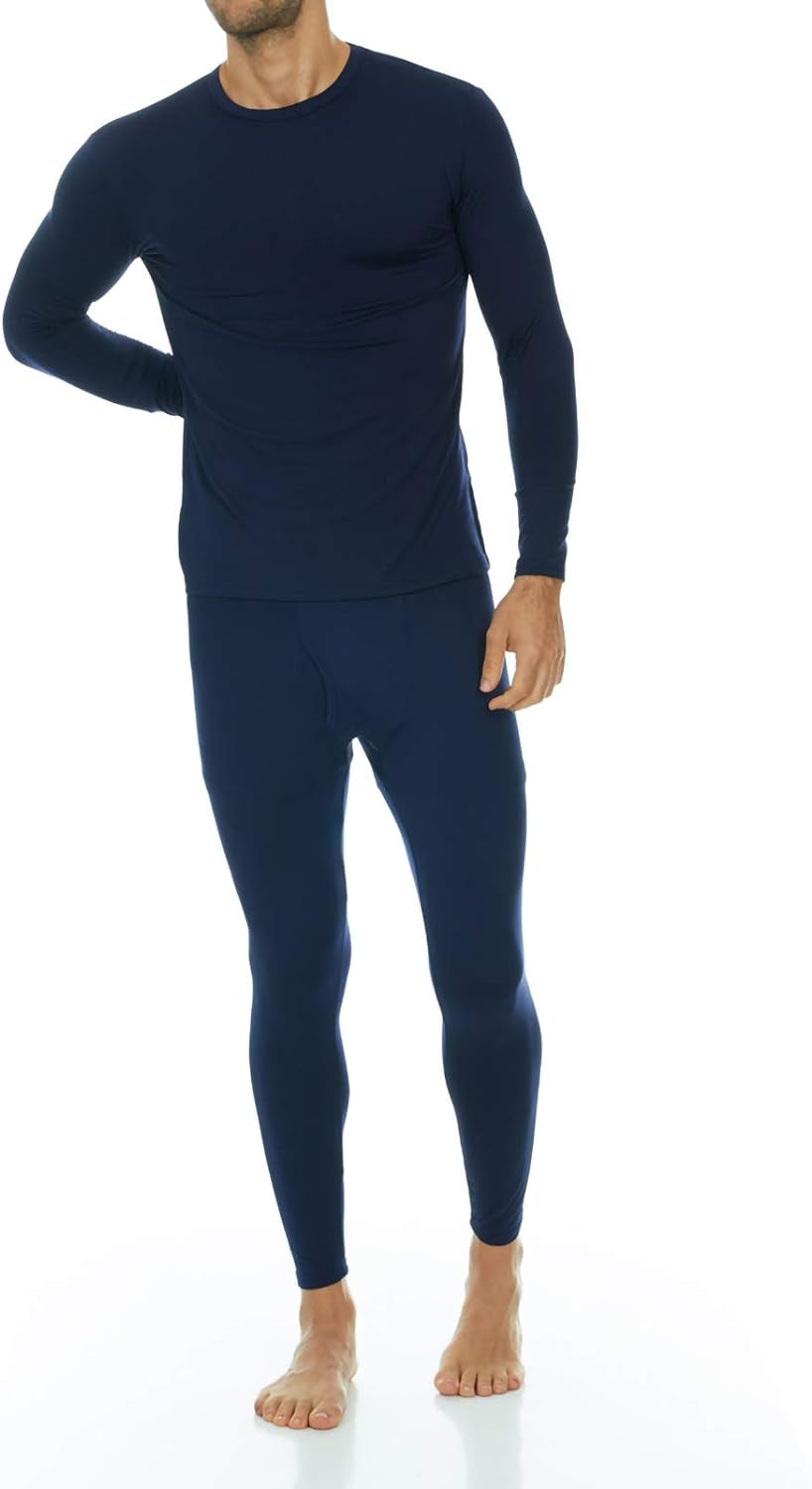 Thermal Underwear for Men – Fleece Lined Long Johns Base Layer Set for Cold Weather, Ski & Winter Sports